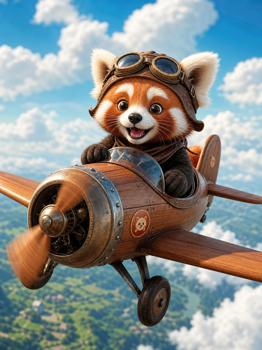 Roter Panda-Pilot
