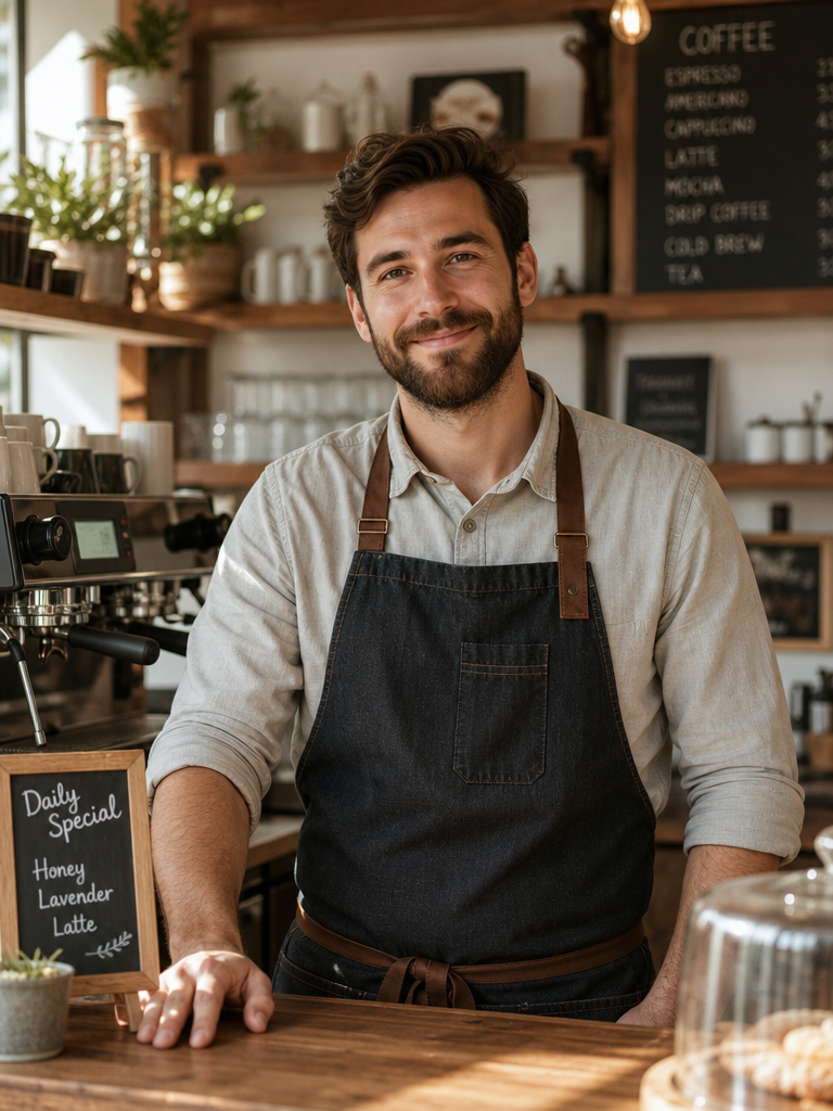 Gemütlicher Barista